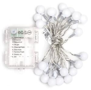 Aigostar - Ghirlandă LED pentru exterior, 25xLED/3xAA/8 funcții, 2,8 m, IP44, multicolor