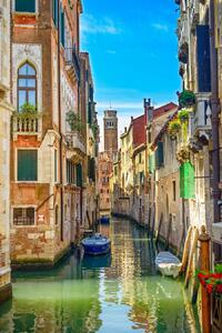 Fototapet. Vedere stradala pe Canal Venetian, Italia. Art.060058