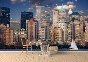 Fototapet. Vedere Panoramica Manhattan de pe Raul Hudson. Art.060088