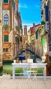 Fototapet. Vedere stradala pe Canal Venetian, Italia. Art.060058