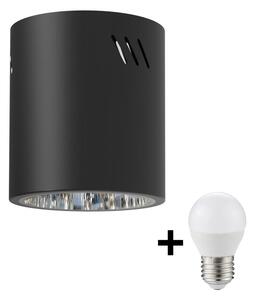 Spot LED GEORGE 1xE27/6W/230V d. 11 cm negru