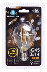 Bec LED Aigostar G45 E14/6W/230V 2700K