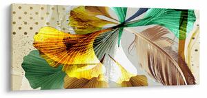 Tablou - Frunze cu pană (120x50 cm)