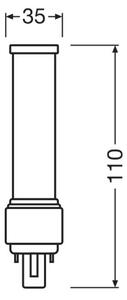 Bec LED Osram G24d-1/5W/230V 4000K