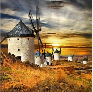 Fototapet. Morile de Vant cu Don Quijote de La Mancha Art.06008