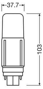 Bec LED Osram G24d/5,5W/230V 3000K