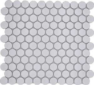 Mozaic piscină ceramic 11G alb mat 31,2x33 cm
