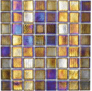 Mozaic piscină sticlă VP55386PUR negru 31,6x31,6 cm