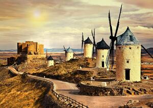 Fototapet. Itinerar Cervantes - Don Quijote De La Mancha si Morile de Vant. Art.060053