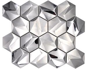 Mozaic metal HXM 40SB argintiu 25,7x29,7 cm