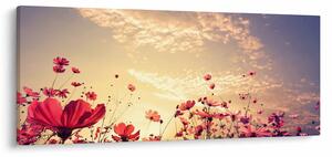 Tablou - Lunca cu flori (120x50 cm)