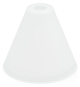 Abajur de rezervă din sticlă pentru lustră E27 d. 23 cm alb
