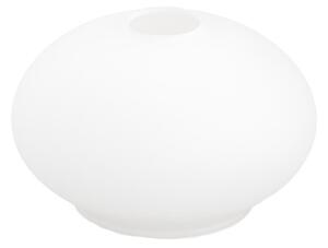 Abajur de rezervă din sticlă pentru lustră E14 d. 13,5 cm alb