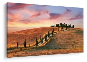 Tablou - Casa pe deal Toscana, Italia (90x60 cm)