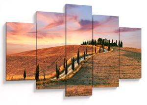 Tablou - Casa pe deal Toscana, Italia (150x105 cm)