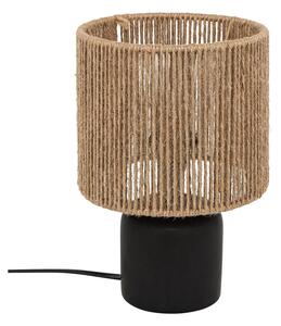 Lampă de masă Atmosphera KOBY 1xE14/40W/230V cânepă/negru
