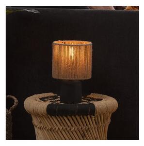 Lampă de masă Atmosphera KOBY 1xE14/40W/230V cânepă/negru