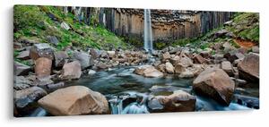 Tablou - Cascada Svartifoss, Islanda (120x50 cm)
