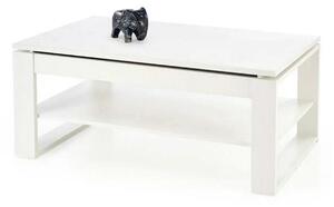 Masuta cafea BETTY, alb, PAL laminat, 120x65/92x50/72 cm