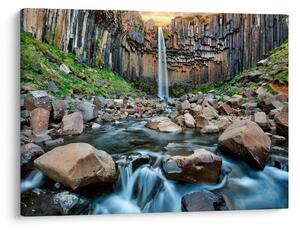 Tablou - Cascada Svartifoss, Islanda (70x50 cm)