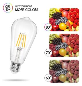Bec LED Aigostar FILAMENT ST64 E27/6W/230V 2700K