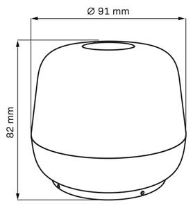 Lampă LED dimabilă de masă SAMBA LED/1,2W/5V USB 1200 mAh IP44 negru
