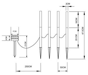 Globo 33247 - Set 4x LED lampă solară 4xLED/0,07W IP44