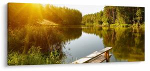Tablou - Lac la munte (120x50 cm)