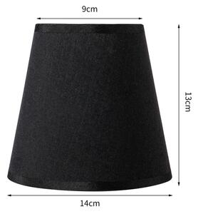 Brilagi - Abajur universal NUBILA E27 13x9 cm negru