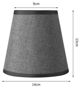 Brilagi - Abajur universal NUBILA E27 13x9 cm gri