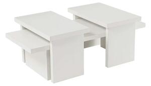 Masuta cafea SANCTUARY, alb, PAL, 110x45x30 cm
