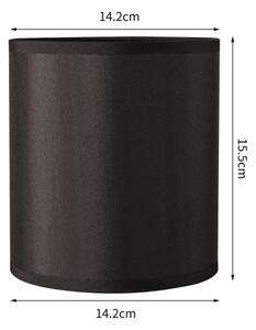 Brilagi - Abajur universal NUBILA E27 15,5x14 cm negru