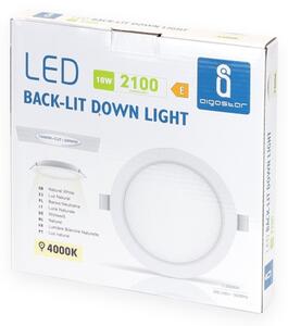 Corp de iluminat LED încastrat Aigostar LED/18W/230V 4000K d. 22 cm alb