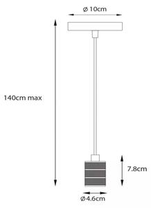 Lustră pe cablu JOVA 1xE27/60W/230V Lucide 08426/01/02