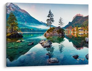 Tablou - Lacul Hintersee, Alpii Bavarezi, Austria (70x50 cm)