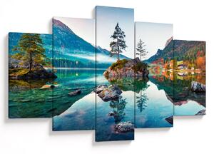 Tablou - Lacul Hintersee, Alpii Bavarezi, Austria (150x105 cm)
