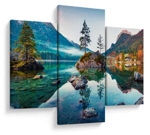 Tablou - Lacul Hintersee, Alpii Bavarezi, Austria (90x60 cm)