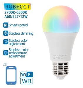 Bec LED RGBW dimabil Aigostar A60 E27/12W/230V 2700-6500K Wi-Fi