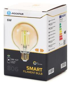 Bec LED dimabil Aigostar FILAMENT G95 E27/6W/230V 2700-6500K Wi-Fi