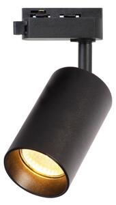 Spot pentru sistem de șină monofazic PIPE 1xGU10/10W/230V negru