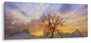 Tablou - Peisaj cu floarea soarelui (120x50 cm)