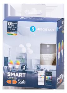 SET 2x bec LED RGBW dimabil Aigostar MESH Smart E14/6,5W/230V 2700-6500K