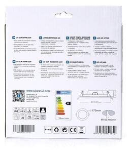 Aigostar - Spot LED încastrat ULTRATHIN LED/16W/230V 4000K alb