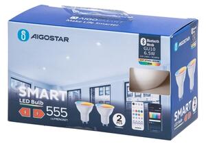 Set 2x becuri LED RGBW reglabili MESH Smart GU10/6,5W/230V 2700-6500K - Aigostar