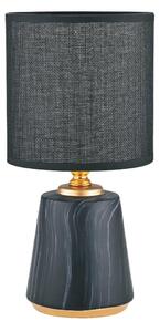 Lampă de masă Zuma Line HS8605-BL 1xE14/40W/230V negru/auriu/decor marmorat