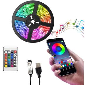 Bandă LED RGB dimabilă LED/6W/5V 2 m + telecomandă