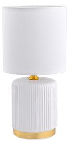 Lampă de masă Zuma Line HS8720-WH 1xE14/40W/230V alb/auriu