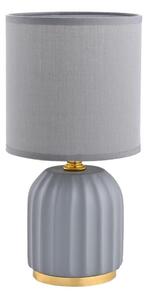 Lampă de masă Zuma Line HS8723-GR 1xE14/40W/230V gri/auriu