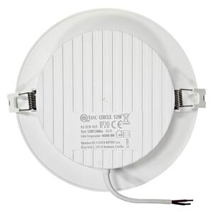 Corp de iluminat LED încastrat CIRCLE LED/12W/230V 4000K d. 17 cm alb