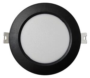 Corp de iluminat LED încastrat CIRCLE LED/6W/230V 4000K d. 12 cm negru
